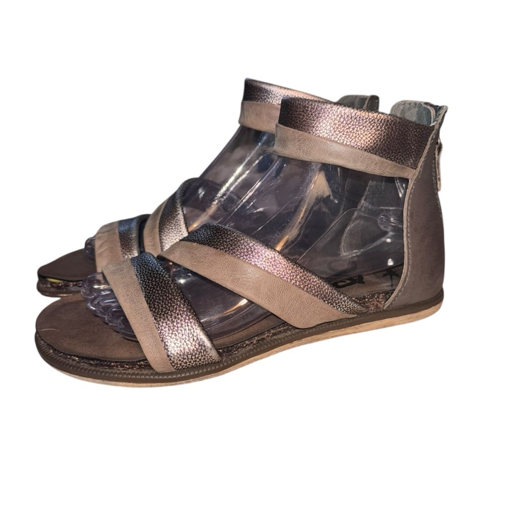 OTBT Souvenir Leather Comfort Sandals Zip Back Walking Shoes 8.5‎ Boho travel - Picture 4 of 7